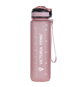 Victoria Vynn WATER BOTTLE WITH STRAW, pink 1000ml. 