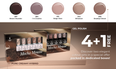 Gellak Victoria Vynn&trade; Salon Collectie Mocha Mousse | 5 pack x 8 ml verpakking