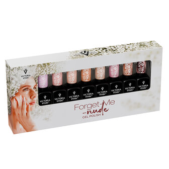 Victoria Vynn Salon Gellak 8-pack Forget me Nude : 8 kleuren + 1x Oh My Top 8ml + Mega Base Blink Pink gratis!