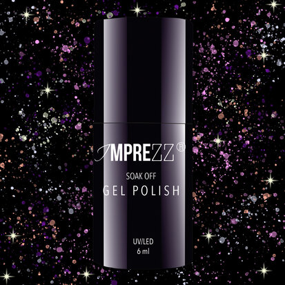 IMPREZZ® Topgel Glitter Gellak No Wipe | UV en LED geschikt | 6 ml. | Dit is de eindlaag voor gel nagellak | Bling Bling