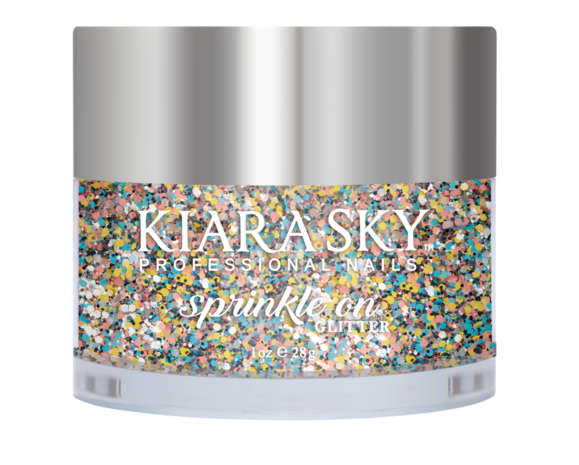 Kiara Sky Sprinkle On Glitter SP223 - MILKY WAY - 25 gram - Strooi deze losse glitters in jouw gellak - gel of acryl en maak van jouw nagels een feestje